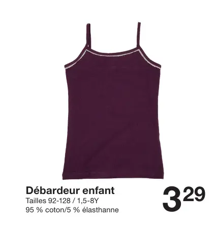 Offre: Débardeur enfant