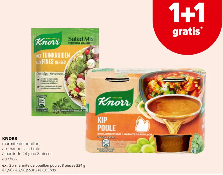 Offre: marmite de bouillon, aromat ou salad mix