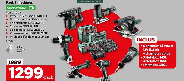 Offre: Pack 7 machines