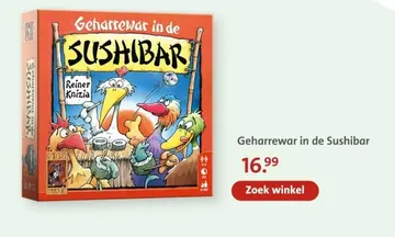 Aanbieding: Geharrewar in de Sushibar