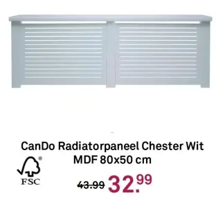 Aanbieding: Radiatorpaneel Chester Wit