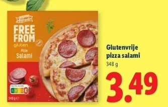 Aanbieding: Glutenvrije pizza salami
