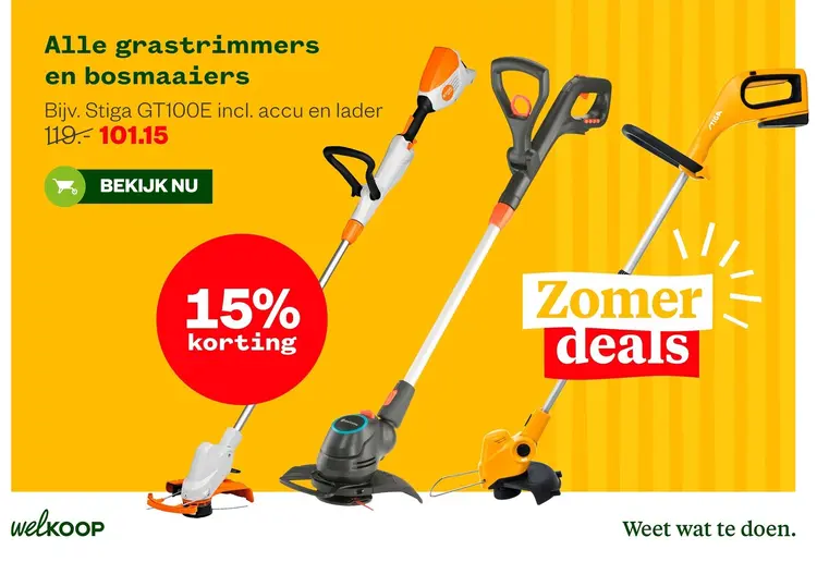Aanbieding: Alle grastrimmers en bosmaaiers