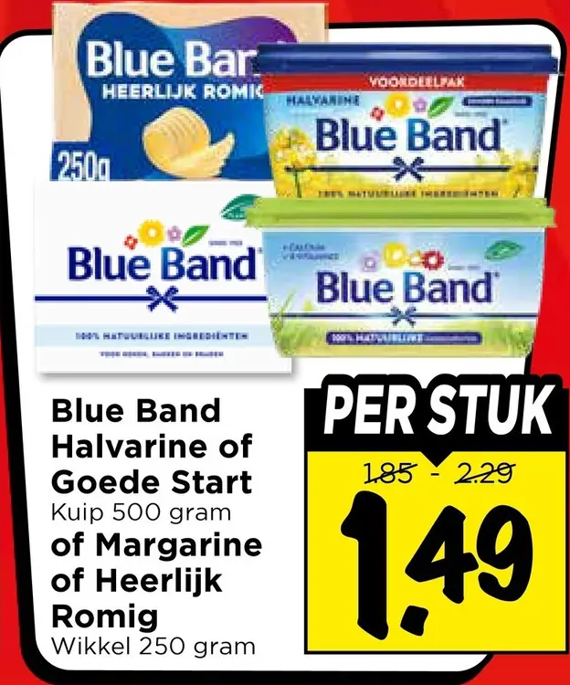 Aanbieding: Halvarine of Goede Start of Margarine of Heerlijk Romig