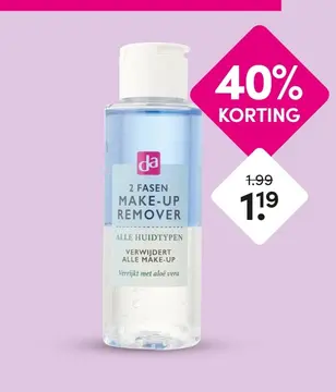 Aanbieding: 2 fasen make-up remover