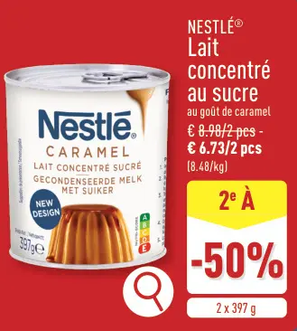Offre: NESTLÉ® Lait concentré au sucre au goût de ca