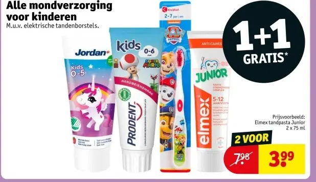 Aanbieding: Elmex tandpasta Junior