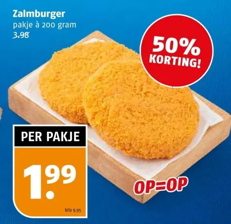Aanbieding: Zalmburger