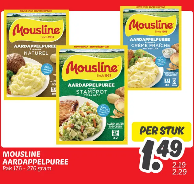 Aanbieding: Mousline aardappelpuree