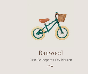 Aanbieding: Banwood First Go Loopfiets
