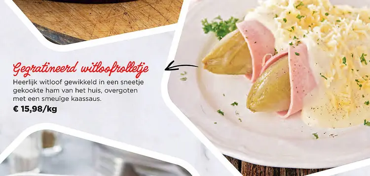 Promotie: Gegratineerd witloofrolletje