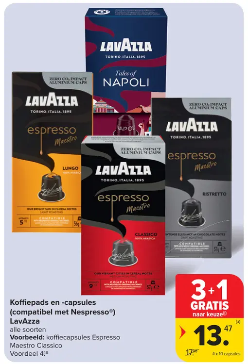 Promotie: Koffiepads en -capsules