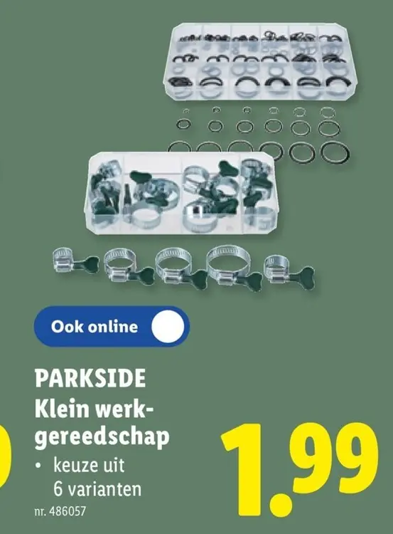 Promotie: Klein werk-gereedschap