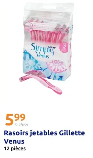 Offre: Rasoirs jetables