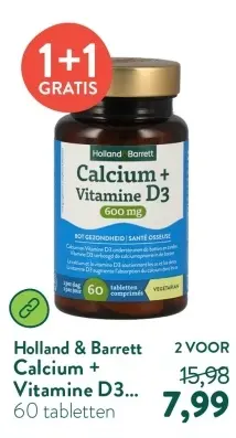 Aanbieding: Calcium + Vitamine D3