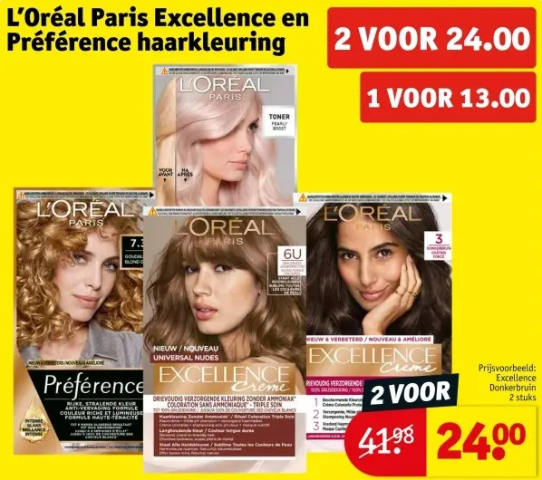 Aanbieding: L'Oréal Paris Excellene en Préférence haarkleuring