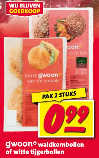 Aanbieding: Waldkornbollen of witte tijgerbollen