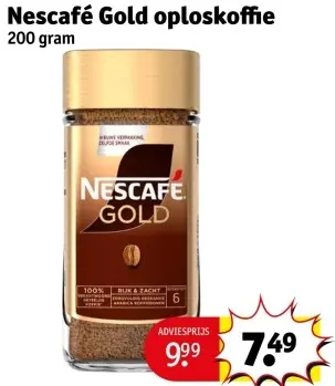 Aanbieding: Nescafé Gold oploskoffie
