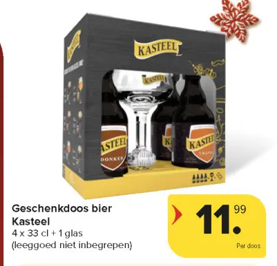 Aanbieding: Geschenkdoos bier Kasteel
