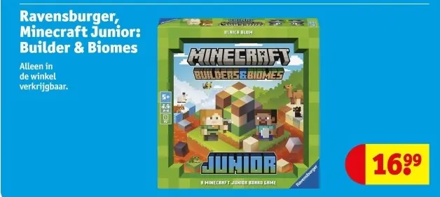 Promotie: Minecraft Junior: Builder & Biomes