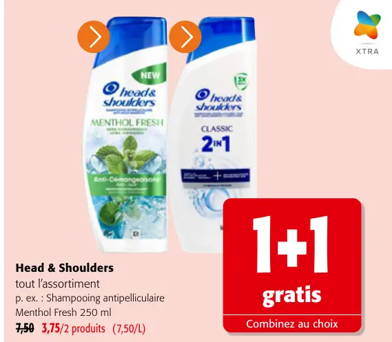 Offre: Shampooing antipelliculaire Menthol Fresh