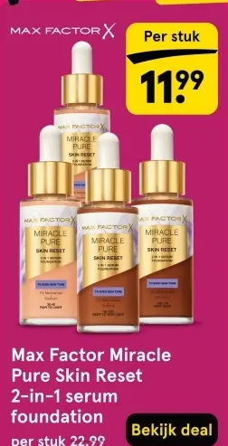 Aanbieding: Max Factor Miracle Pure Skin Reset