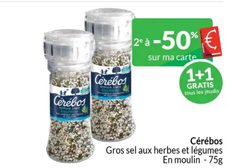 Offre: Gros sel aux herbes et légumes En moulin