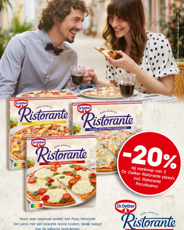 Promotie: Ristorante pizza's