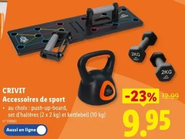 Offre: Accessoires de sport