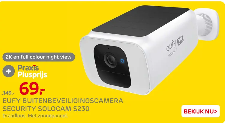 Aanbieding: Eufy buitenbeveiligingscamera security soloca