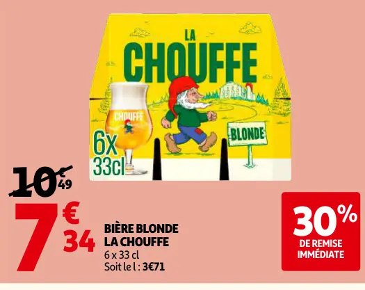 Offre: Bière blonde LA CHOUFFE