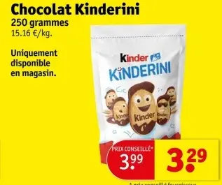 Offre: Chocolat Kinderini