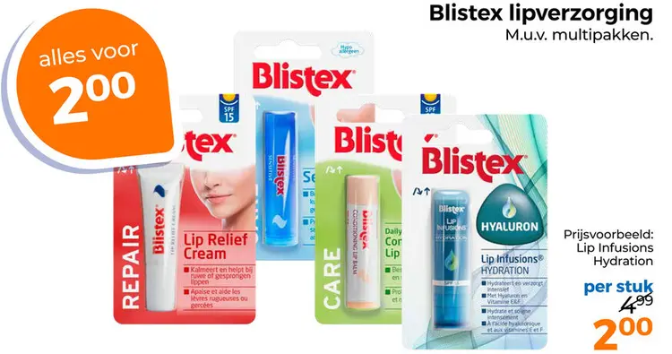 Aanbieding: Blistex lipverzorging