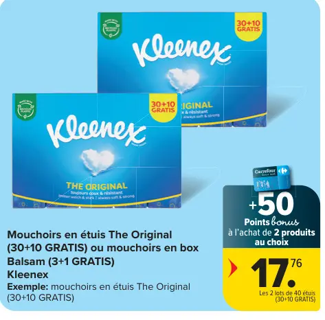 Offre: Mouchoirs en étuis The Original ou mouchoirs en box