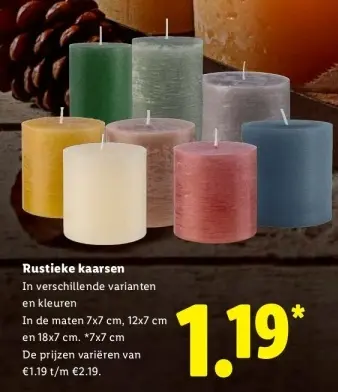 Aanbieding: Rustieke kaarsen