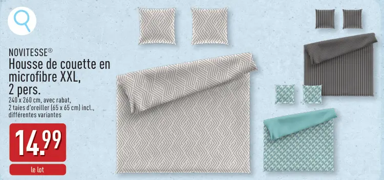 Offre: Housse de couette en microfibre XXL