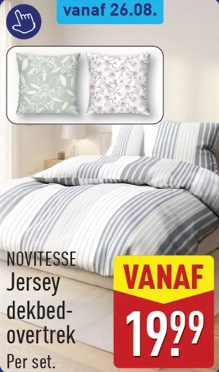 Aanbieding: Jersey dekbedovertrek