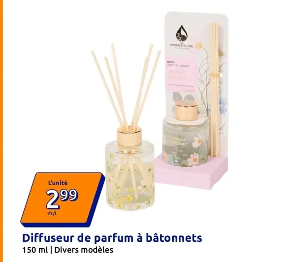 Offre: Diffuseur de parfum à bâtonnets
