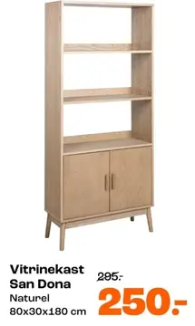 Aanbieding: Vitrinekast San Dona