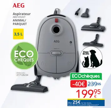 Offre: Aspirateur ANIMAL/PARQUET