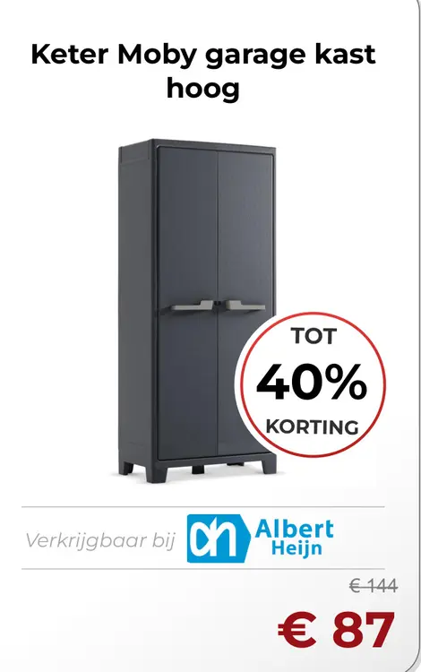 Aanbieding: Moby garage kast hoog