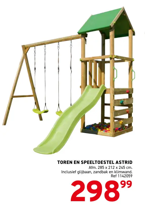 Promotie: Toren en speeltoestel astrid
