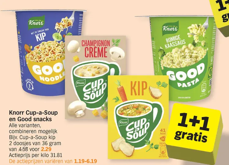 Offre: Cup-a-Soup en Good snacks