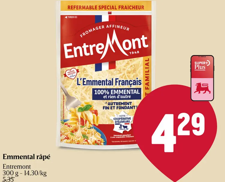 Offre: Emmental râpé