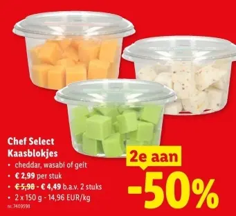 Promotie: Kaasblokjes