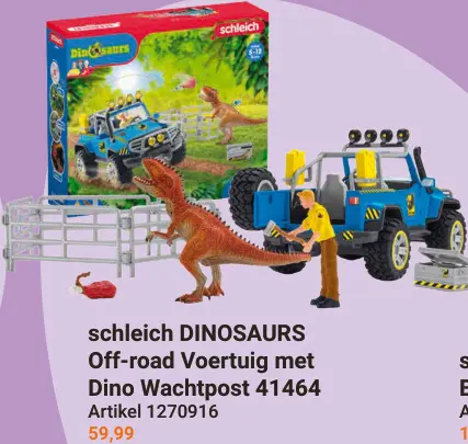 Aanbieding: Dinosaurs Off-road Voertuig met Dino Wachtpost 41464