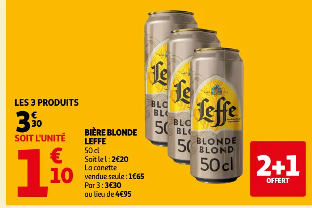 Offre: Bière blonde