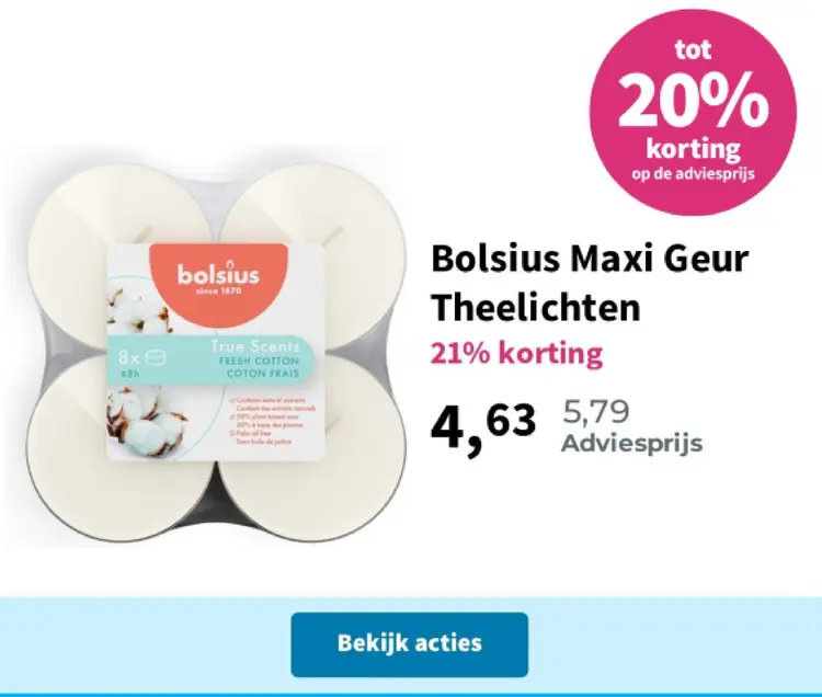 Aanbieding: Maxi Geur Theelichten