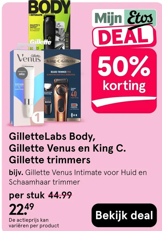 Aanbieding: GilletteLabs Body, Gillette Venus en King C.