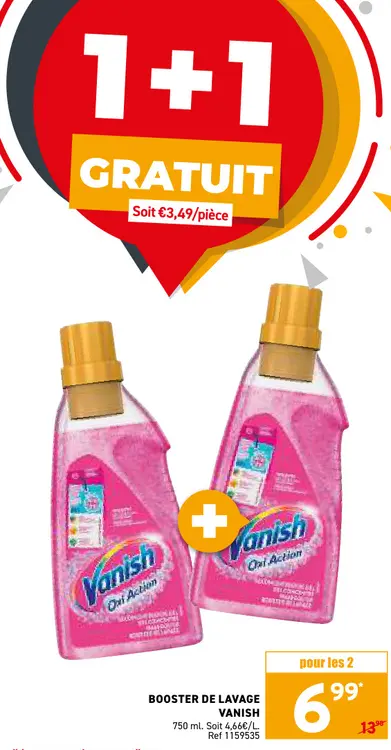 Offre: Booster de lavage